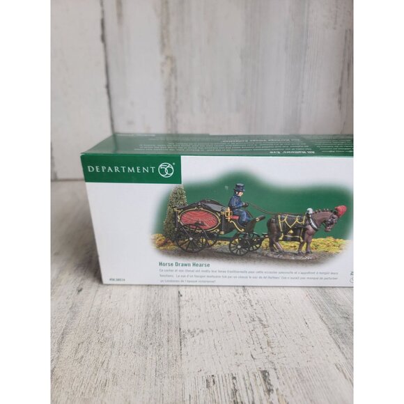 Dept 56 58574 Horse Drawn Hearse dickens village accessory xmas - Picture 10 of 10